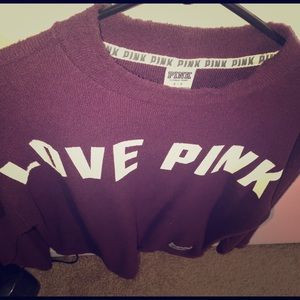 Burgundy Love (Pink VS) Sweater